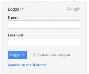 inloggning